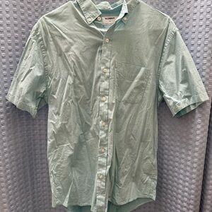 Old Navy Men's lite Green Button Down Shirt